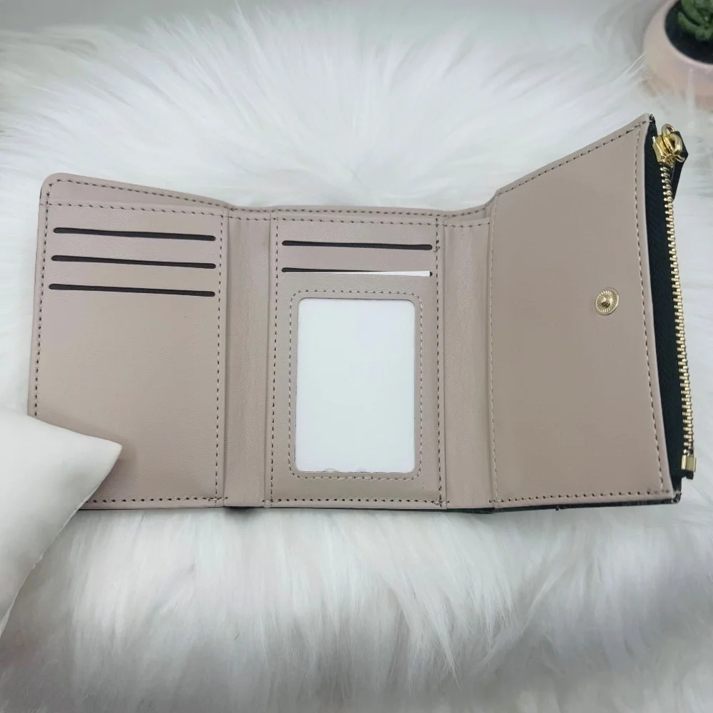 Women's Multi-Function Faux Leather Wallet in black